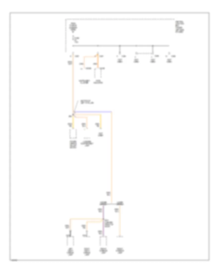 Power Distribution Wiring Diagram 3 of 4 for Mercury Cougar 2001