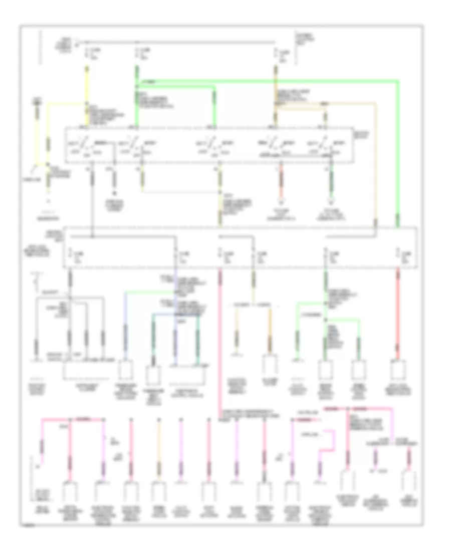 Power Distribution Wiring Diagram (3 of 4) for Mercury Grand Marquis GS 2001