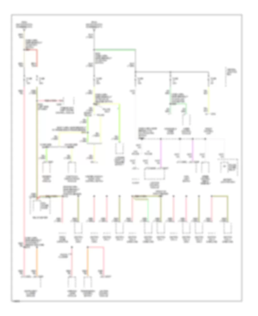 Power Distribution Wiring Diagram (4 of 4) for Mercury Grand Marquis GS 2001