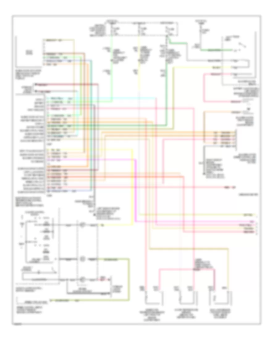Электросхема кондиционера (1 из 2) для Mercury Mountaineer 2001