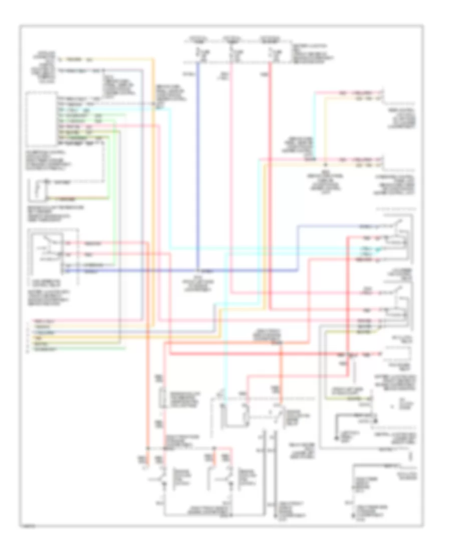 Automatic A C Wiring Diagram 2 of 2 for Mercury Sable GS 2001