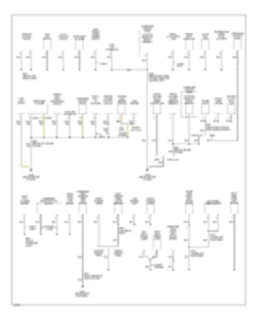 Ground Distribution Wiring Diagram 2 of 3 for Mercury Sable GS 2001