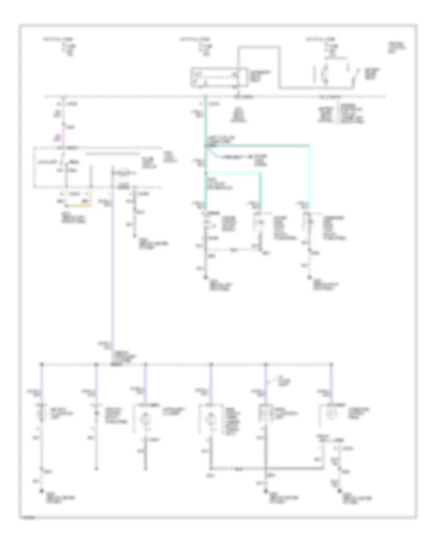 Instrument Illumination Wiring Diagram for Mercury Sable GS 2001