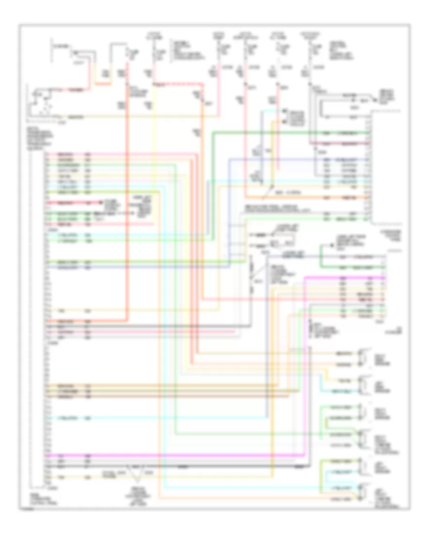 Radio Wiring Diagrams for Mercury Sable GS 2001