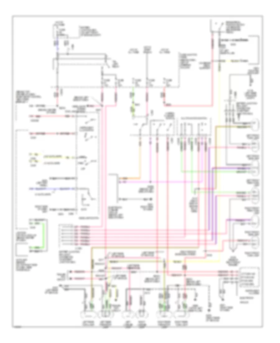 Exterior Lamps Wiring Diagram for Mercury Villager 2001