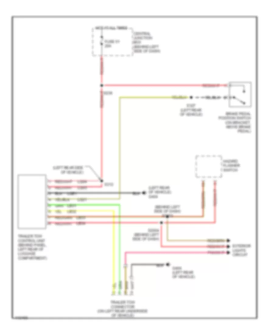 Trailer Tow Wiring Diagram for Mercury Villager 2001