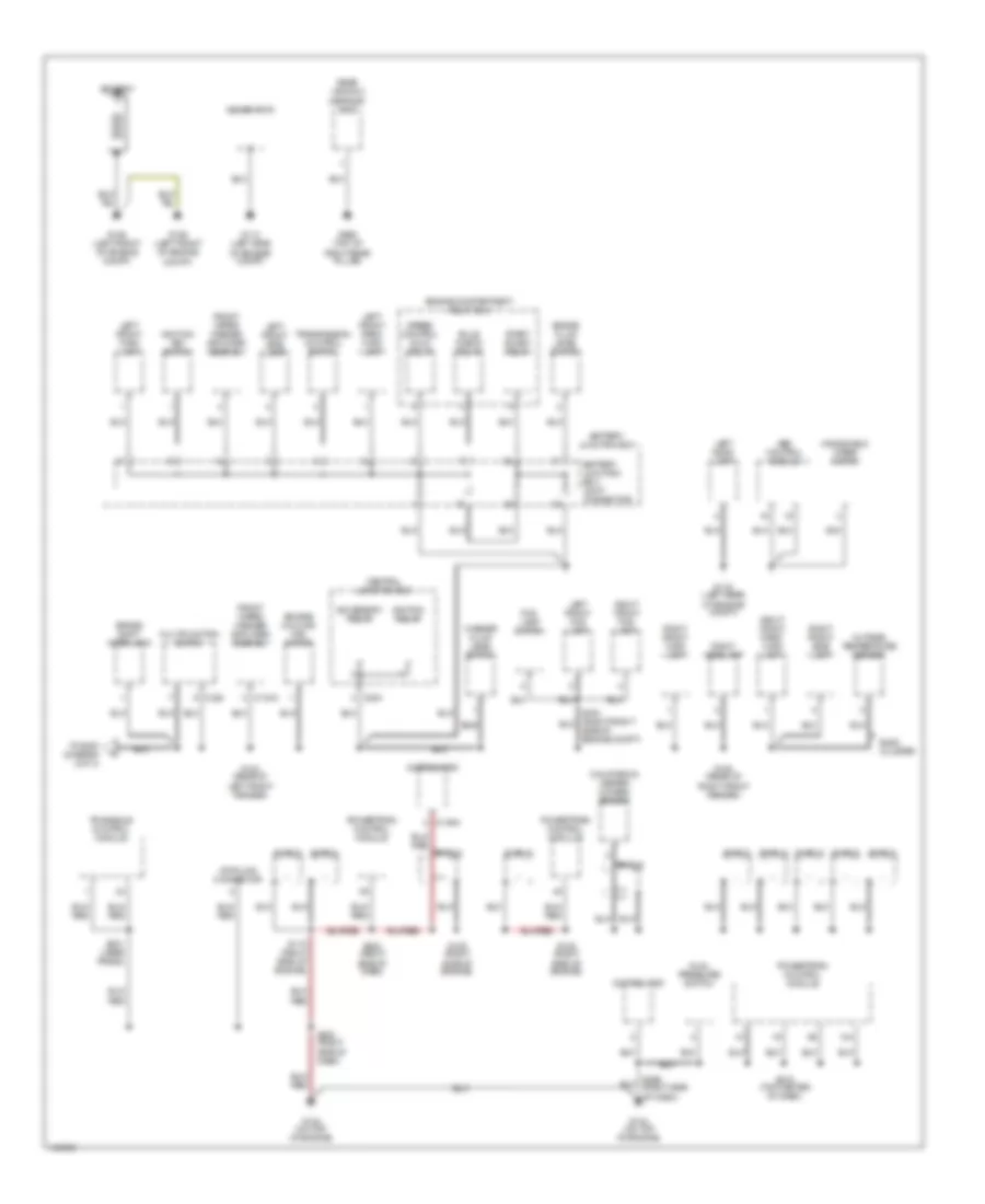 Ground Distribution Wiring Diagram 1 of 3 for Mercury Villager 2001