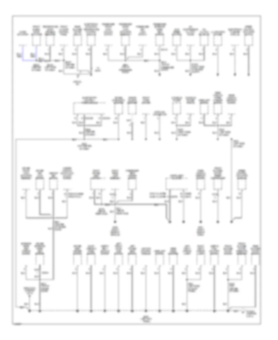 Ground Distribution Wiring Diagram 2 of 3 for Mercury Villager 2001