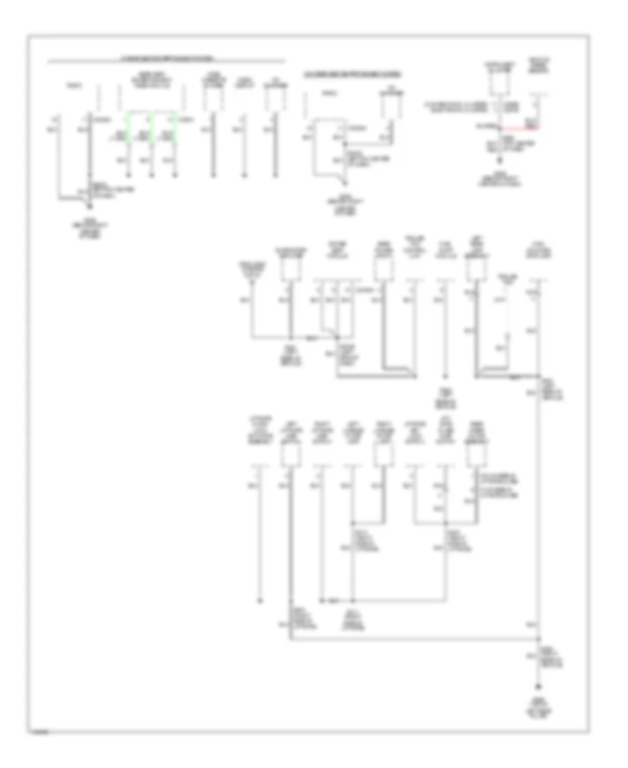 Ground Distribution Wiring Diagram 3 of 3 for Mercury Villager 2001