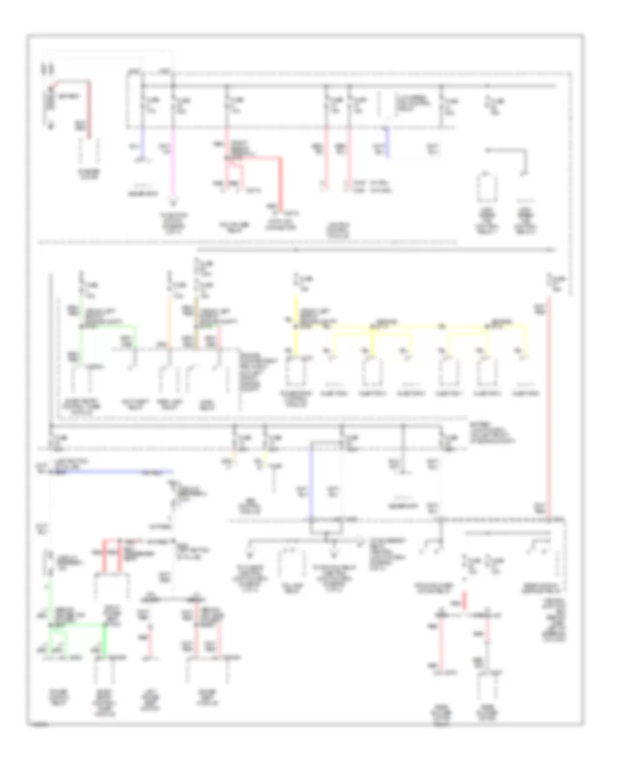 Power Distribution Wiring Diagram 1 of 4 for Mercury Villager 2001