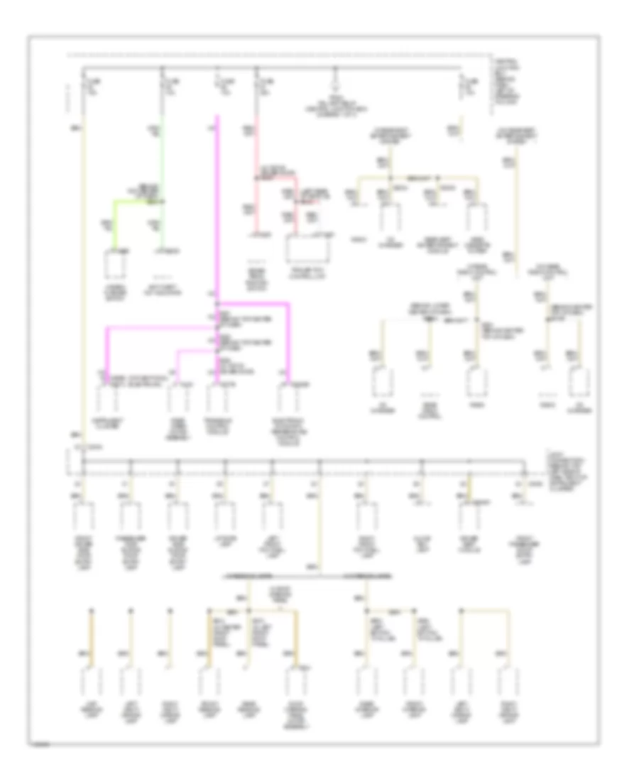 Power Distribution Wiring Diagram 4 of 4 for Mercury Villager 2001