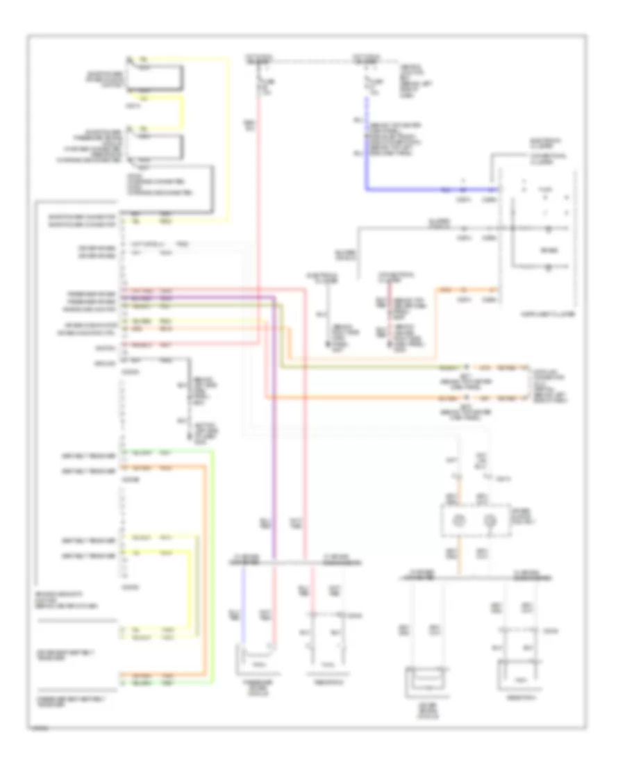 Supplemental Restraint Wiring Diagram for Mercury Villager 2001