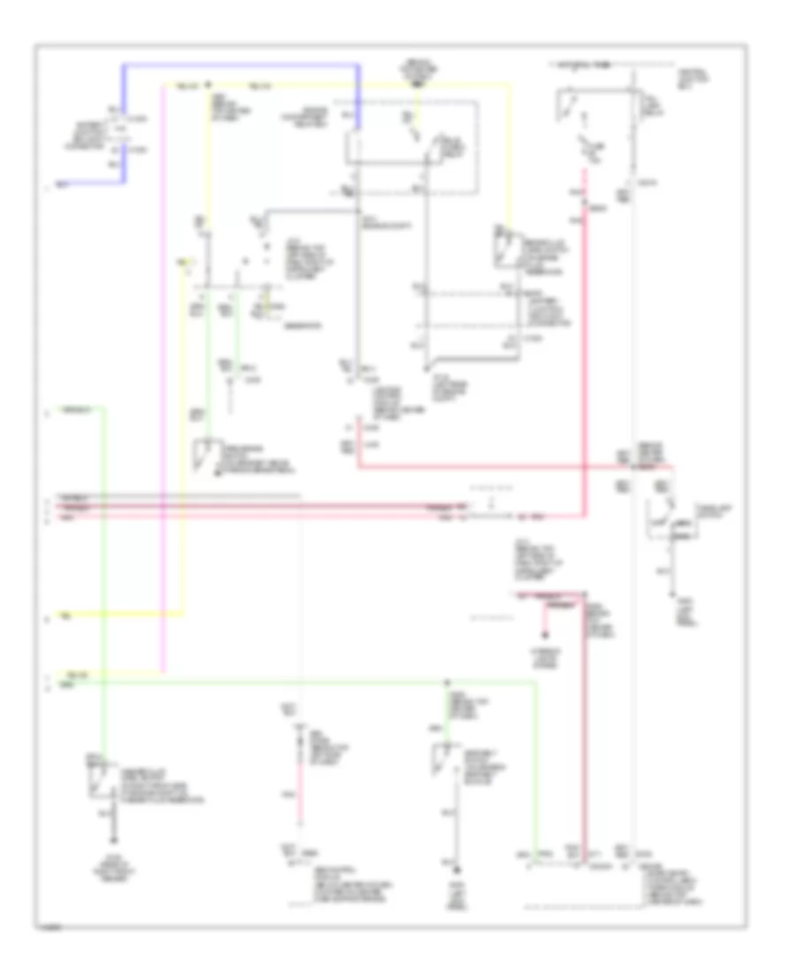 Instrument Cluster Wiring Diagram, Analog Cluster (2 of 2) for Mercury Villager Estate 2001