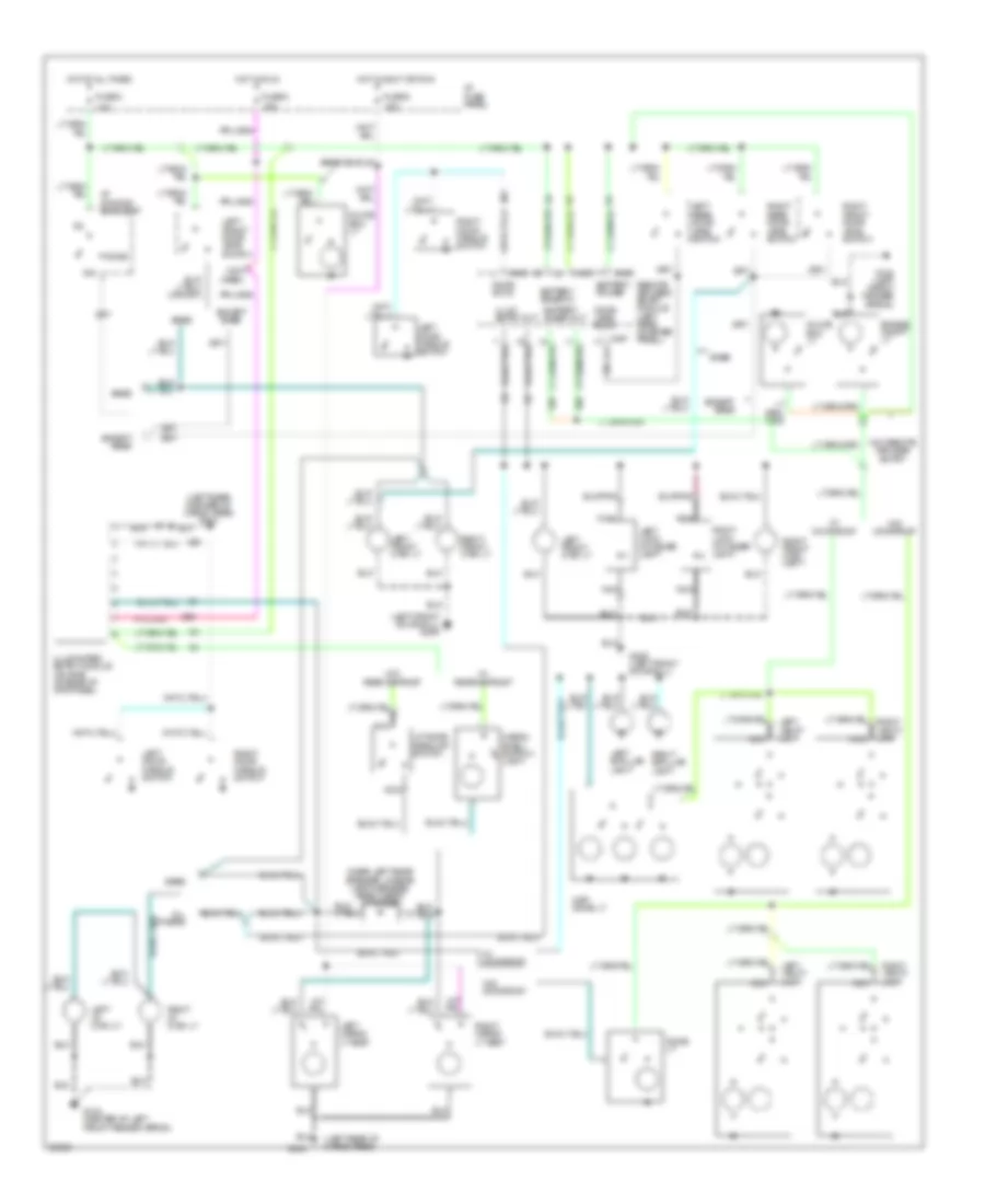 Courtesy Lamp Wiring Diagram, Wagon for Mercury Sable GS 1993