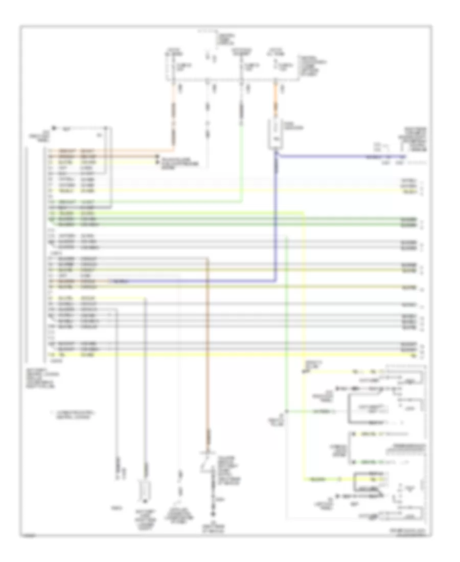 Forced Entry Wiring Diagram 1 of 2 for Mercury Cougar 2002