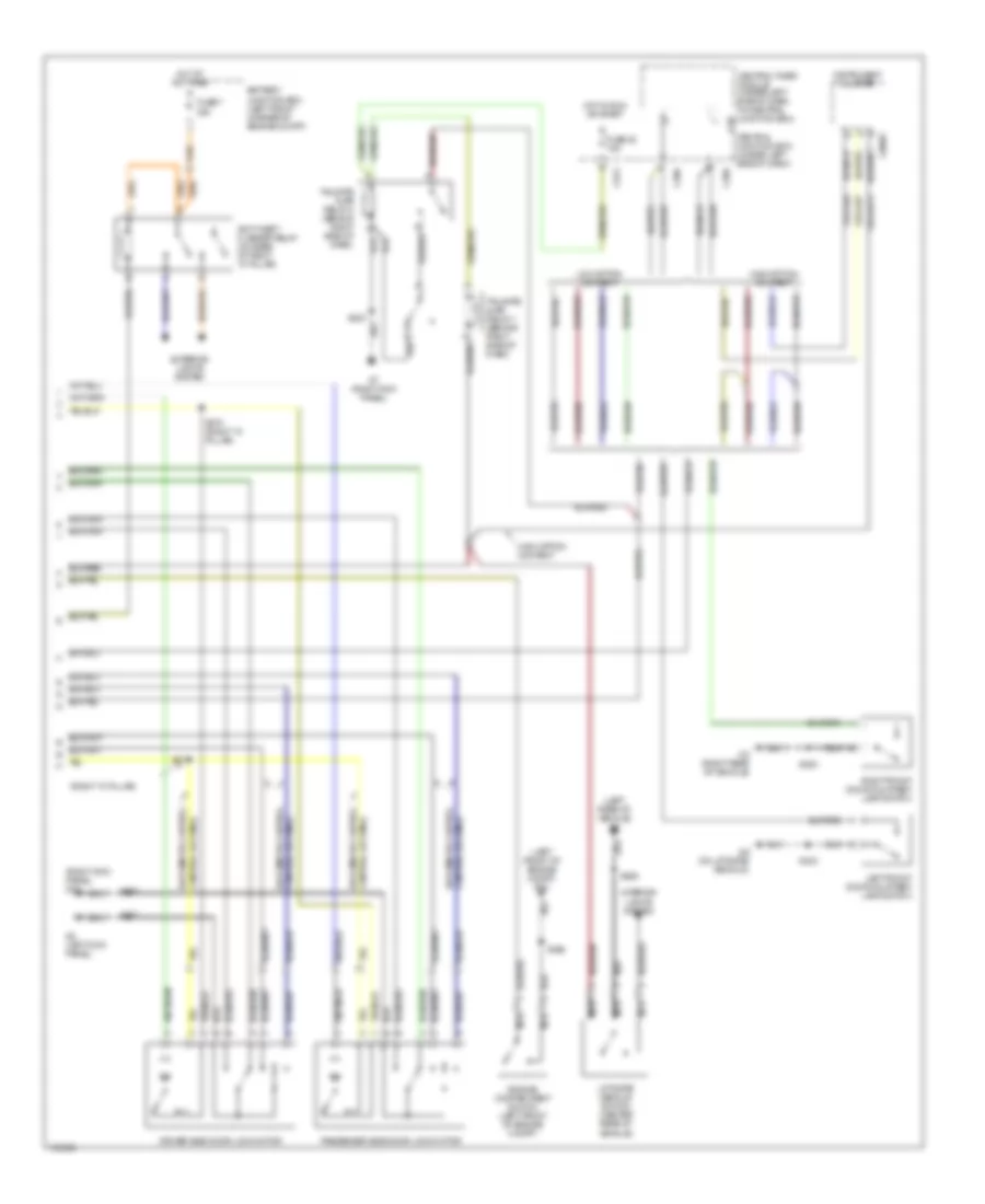Forced Entry Wiring Diagram 2 of 2 for Mercury Cougar 2002