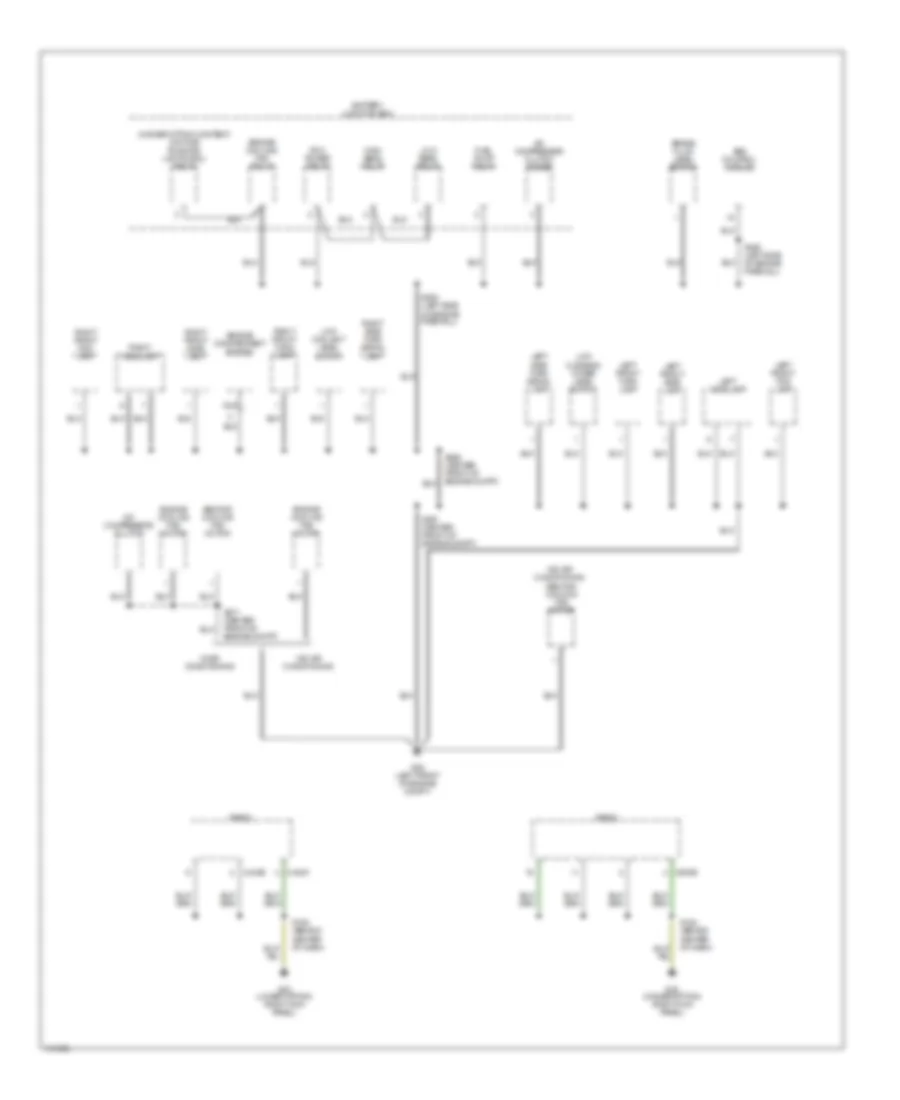 Ground Distribution Wiring Diagram (3 of 3) for Mercury Cougar 2002