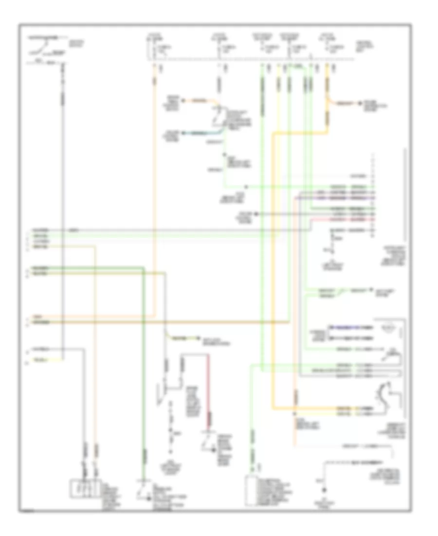 Instrument Cluster Wiring Diagram (2 of 2) for Mercury Cougar 2002