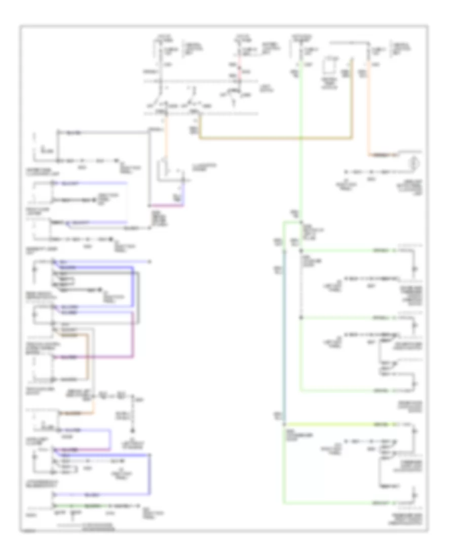 Instrument Illumination Wiring Diagram, High Option Content for Mercury Cougar 2002