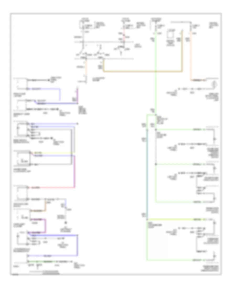 Instrument Illumination Wiring Diagram, Low Option Content for Mercury Cougar 2002