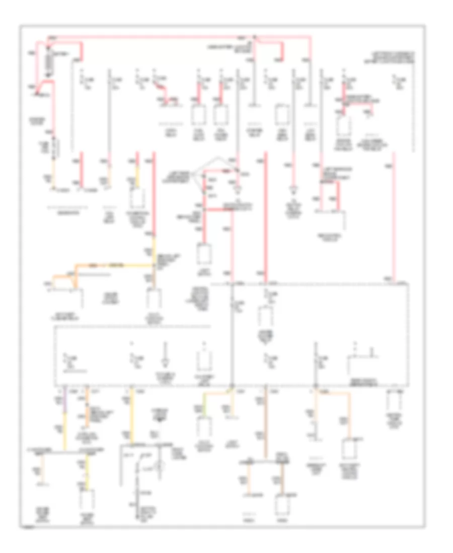 Power Distribution Wiring Diagram 1 of 4 for Mercury Cougar 2002