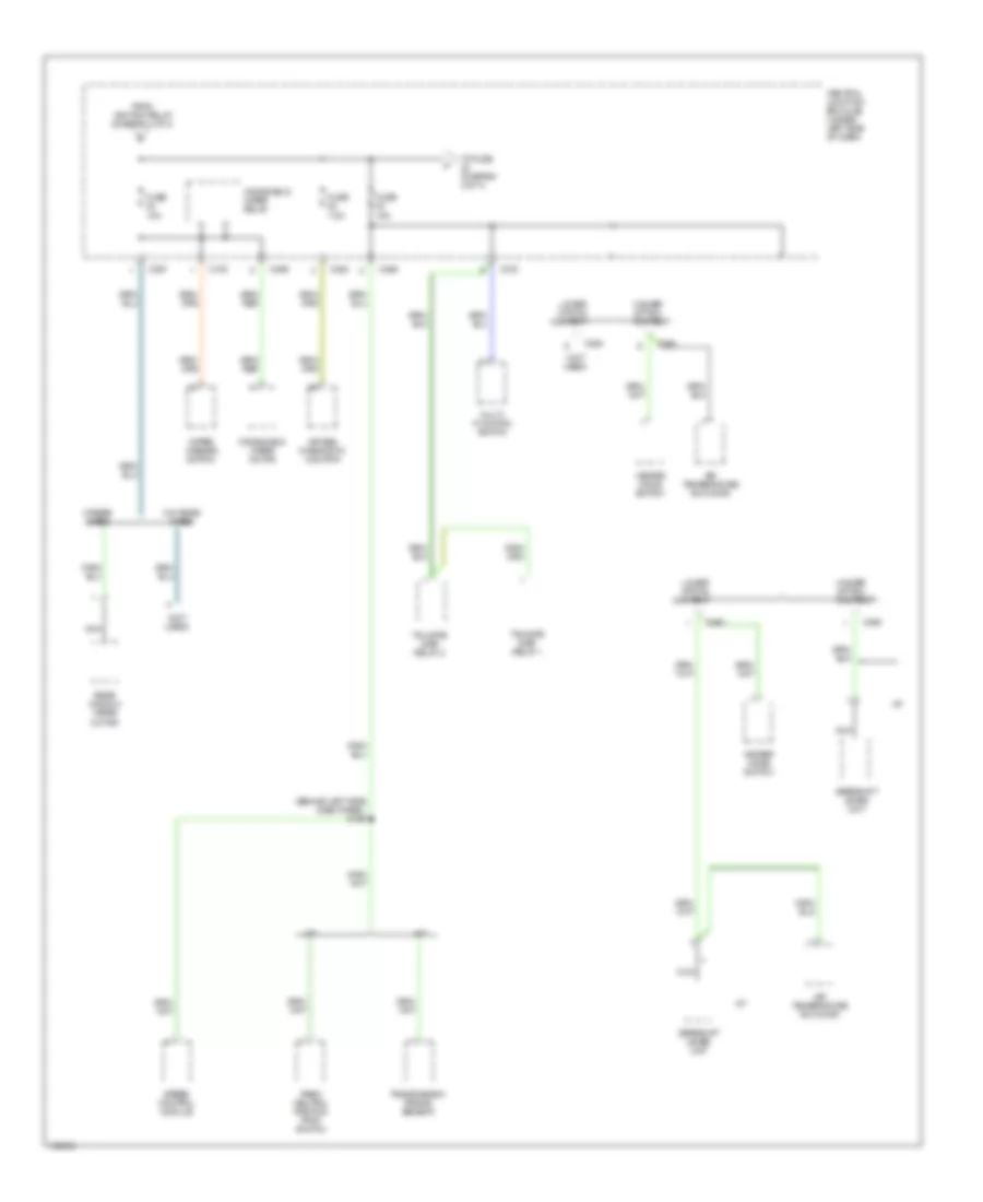 Power Distribution Wiring Diagram (3 of 4) for Mercury Cougar 2002