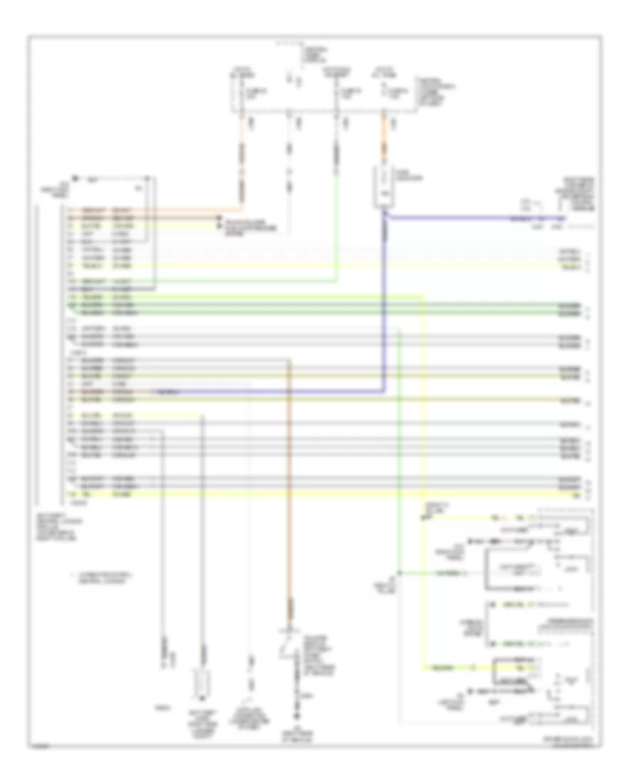 Power Door Lock Wiring Diagram 1 of 2 for Mercury Cougar 2002