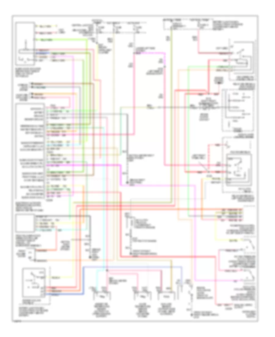 Электросхема кондиционера для Mercury Grand Marquis GS 2002