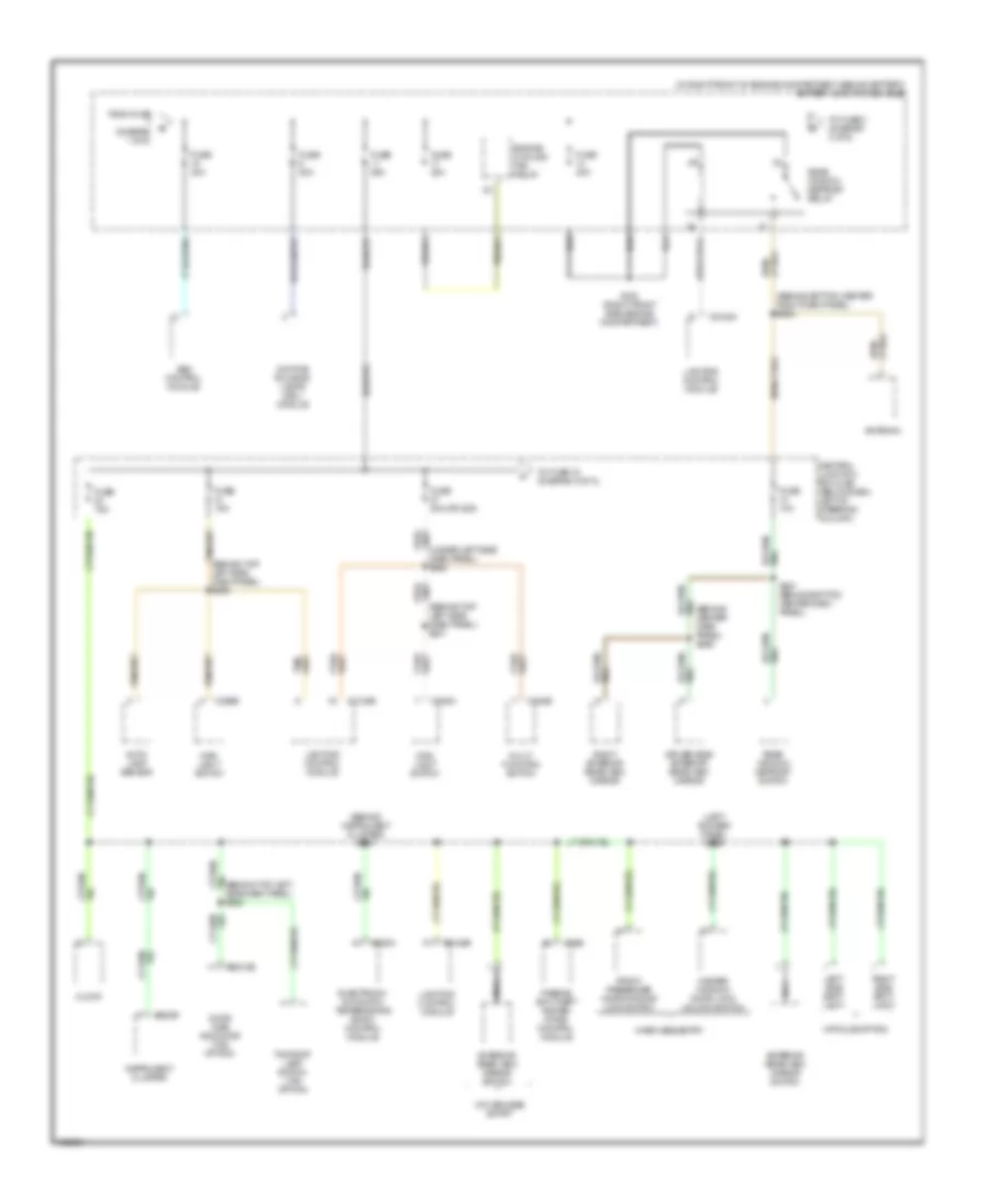 Power Distribution Wiring Diagram 2 of 5 for Mercury Grand Marquis GS 2002