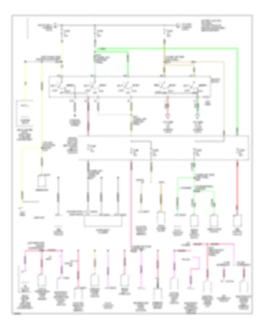 Power Distribution Wiring Diagram (3 of 5) for Mercury Grand Marquis GS 2002