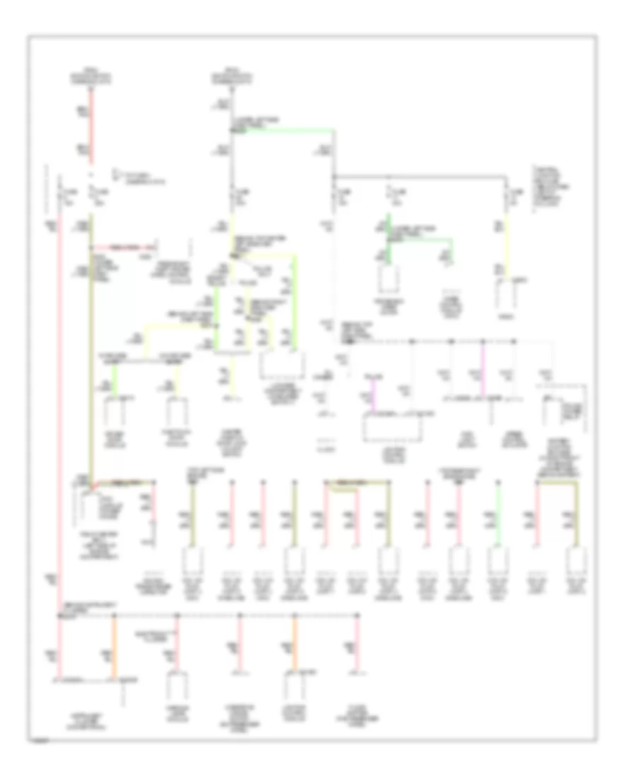 Power Distribution Wiring Diagram (4 of 5) for Mercury Grand Marquis GS 2002