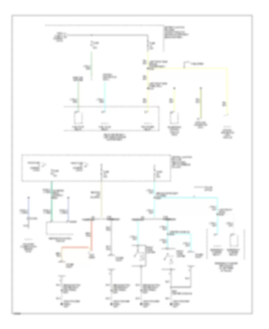 Power Distribution Wiring Diagram (5 of 5) for Mercury Grand Marquis GS 2002