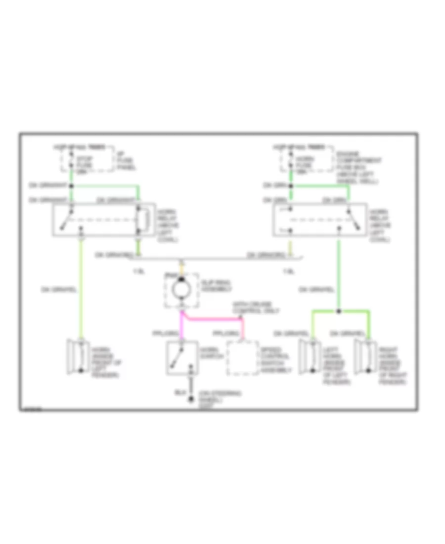 Horn Wiring Diagram for Mercury Tracer LTS 1993