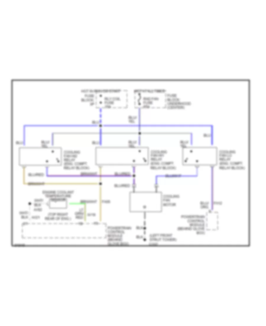 Cooling Fan Wiring Diagram for Mercury Villager GS 1993