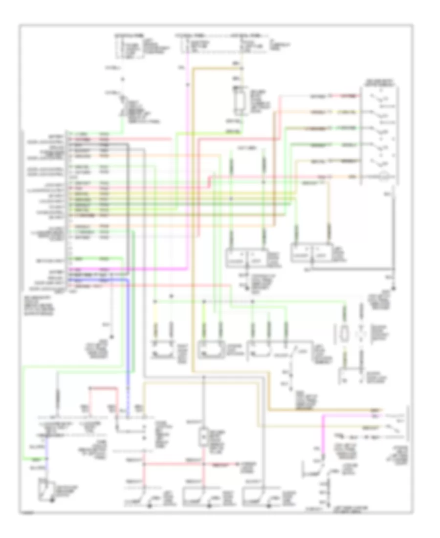 Keyless Entry Wiring Diagram for Mercury Villager GS 1993