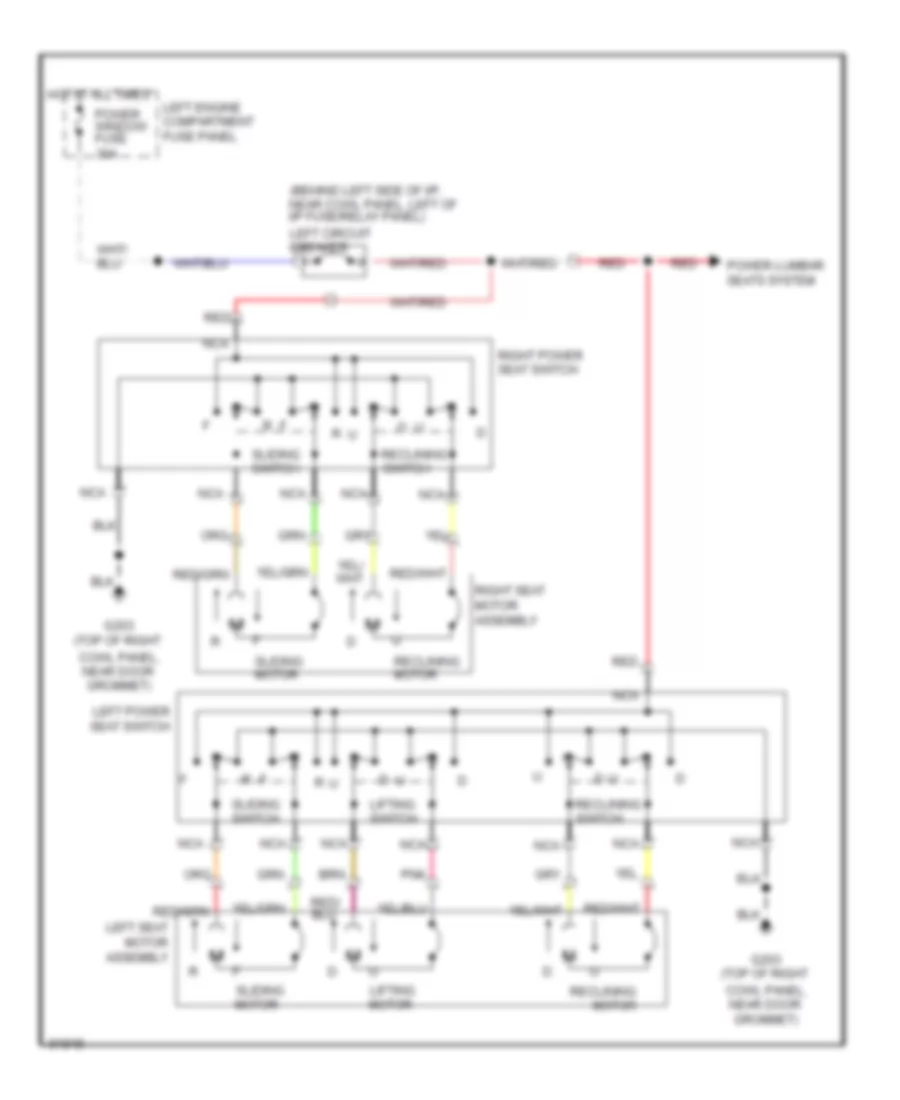 Power Seat Wiring Diagram for Mercury Villager GS 1993
