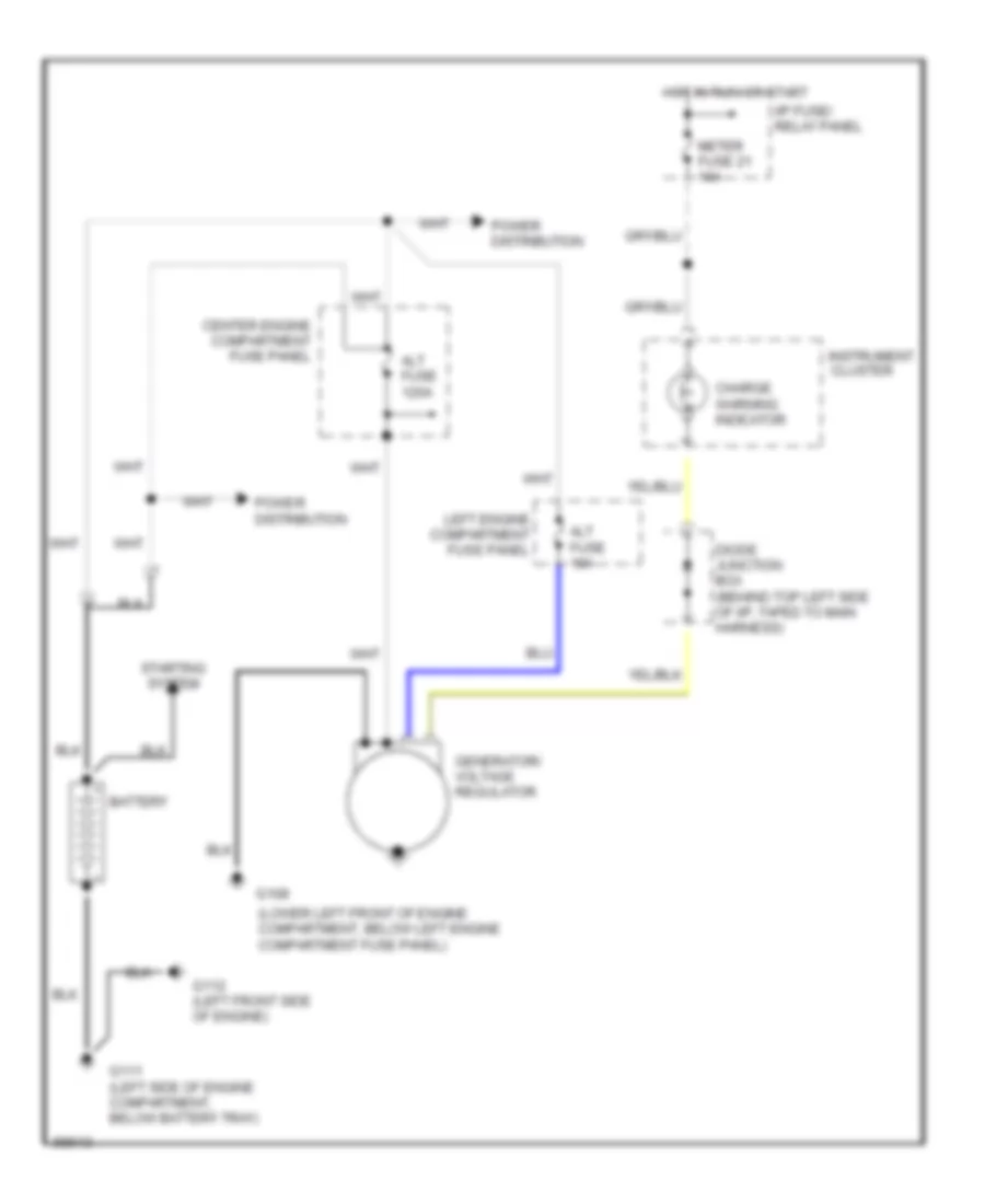Charging Wiring Diagram for Mercury Villager GS 1993