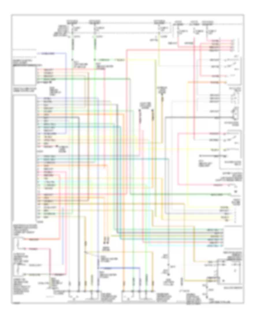 Электросхема кондиционера, Дорестайлинг (1 из 2) для Mercury Mountaineer 2002