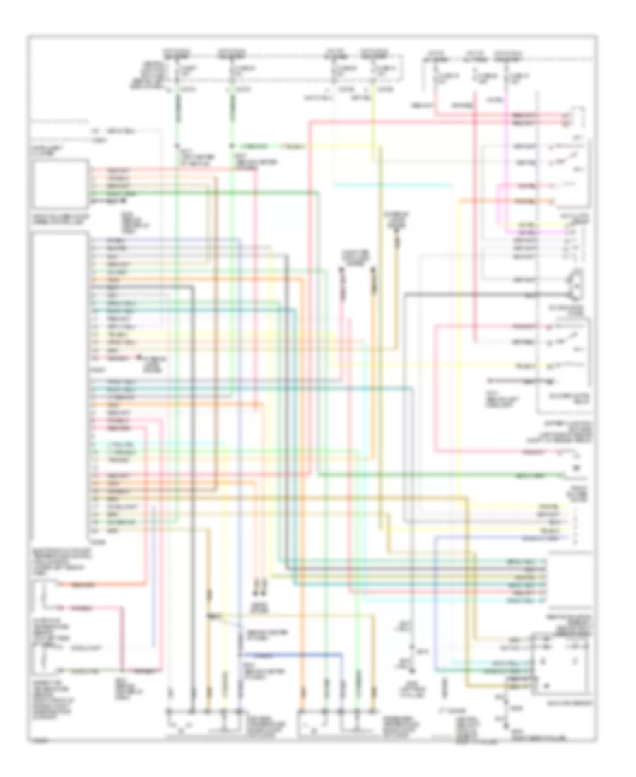 Automatic A C Wiring Diagram Late Production 1 of 2 for Mercury Mountaineer 2002