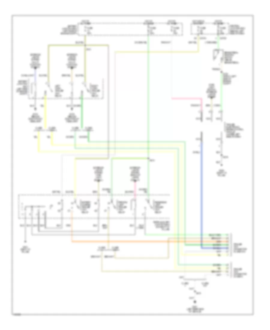 Trailer Tow Wiring Diagram, Late Production for Mercury Mountaineer 2002