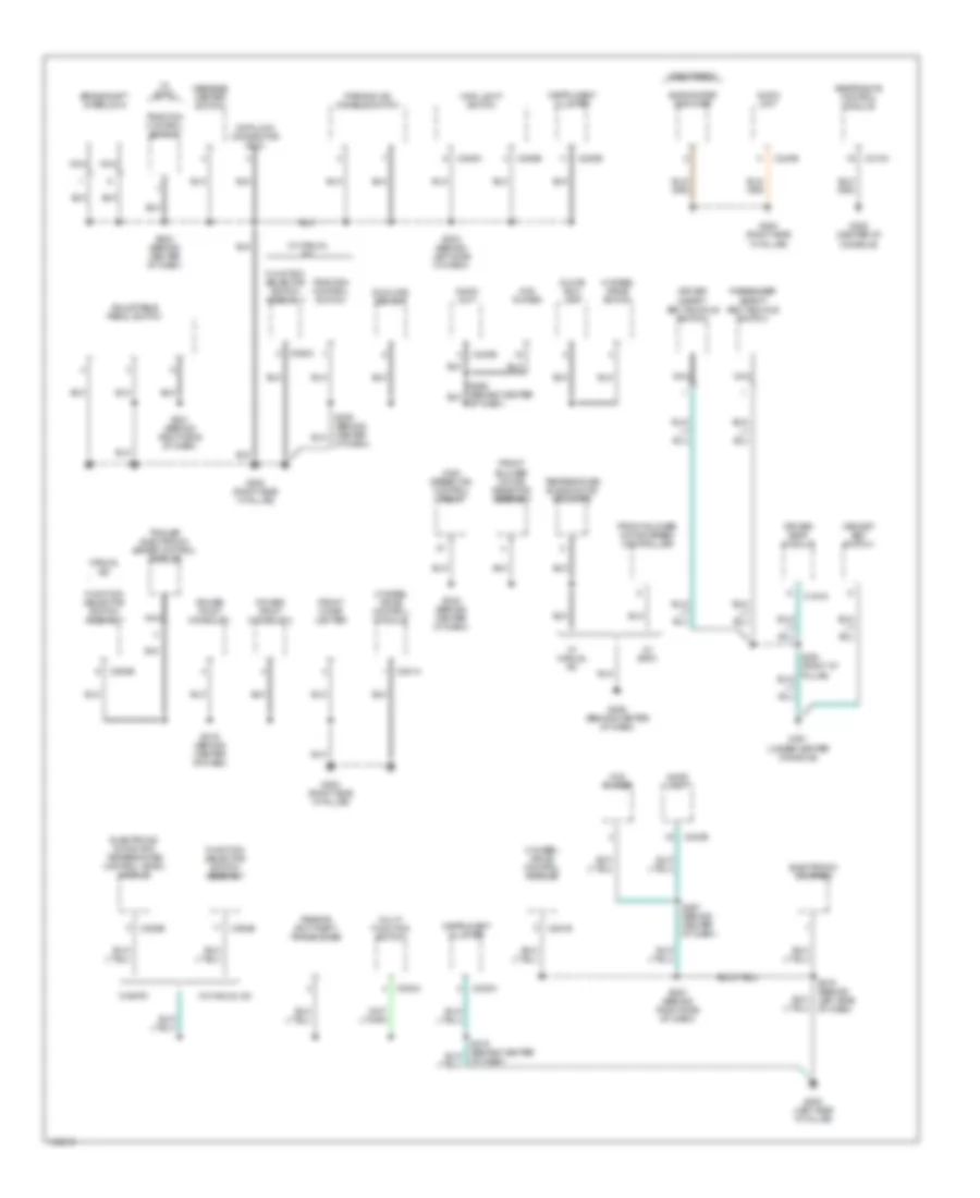 Ground Distribution Wiring Diagram Late Production 2 of 4 for Mercury Mountaineer 2002