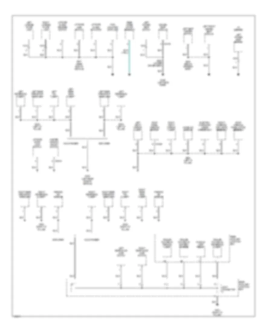 Ground Distribution Wiring Diagram, Late Production (3 of 4) for Mercury Mountaineer 2002