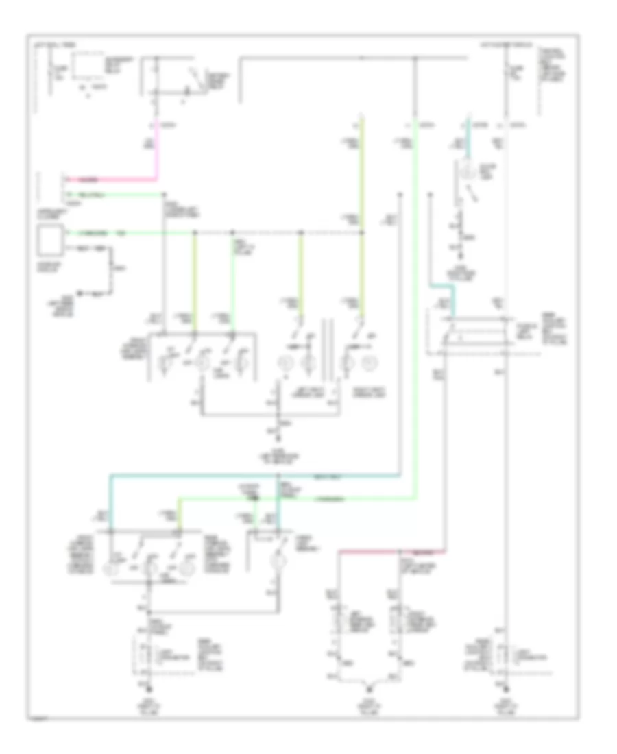 Courtesy Lamps Wiring Diagram, Late Production for Mercury Mountaineer 2002