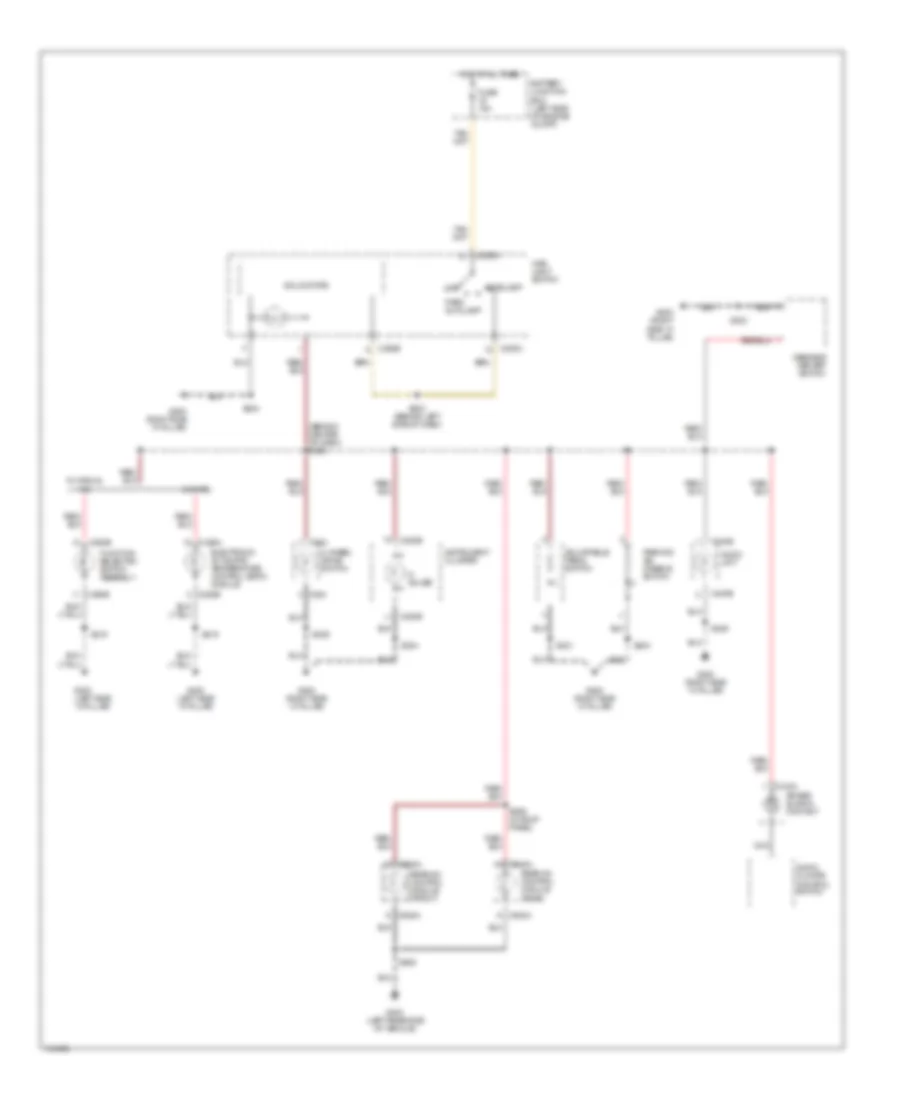Instrument Illumination Wiring Diagram, Early Production for Mercury Mountaineer 2002