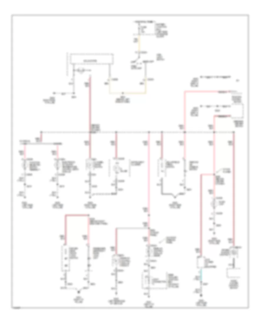 Instrument Illumination Wiring Diagram, Late Production for Mercury Mountaineer 2002