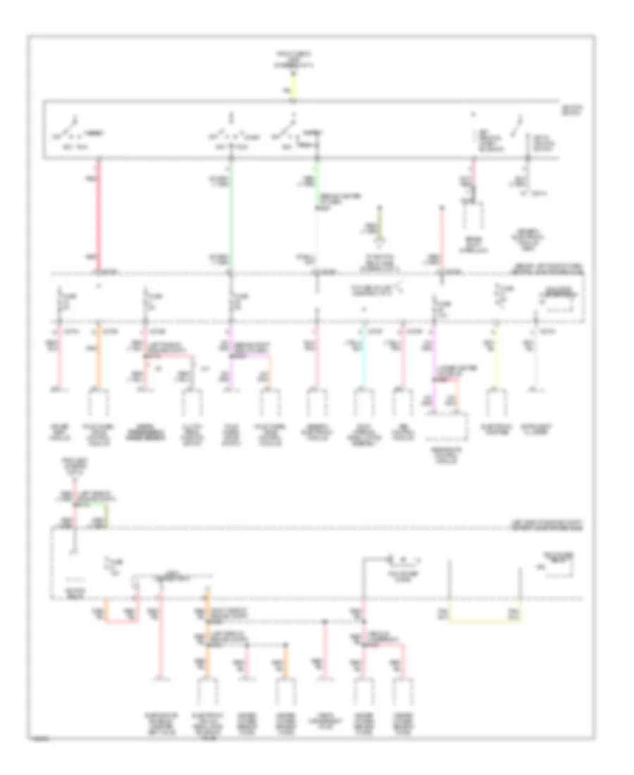 Power Distribution Wiring Diagram Early Production 2 of 4 for Mercury Mountaineer 2002
