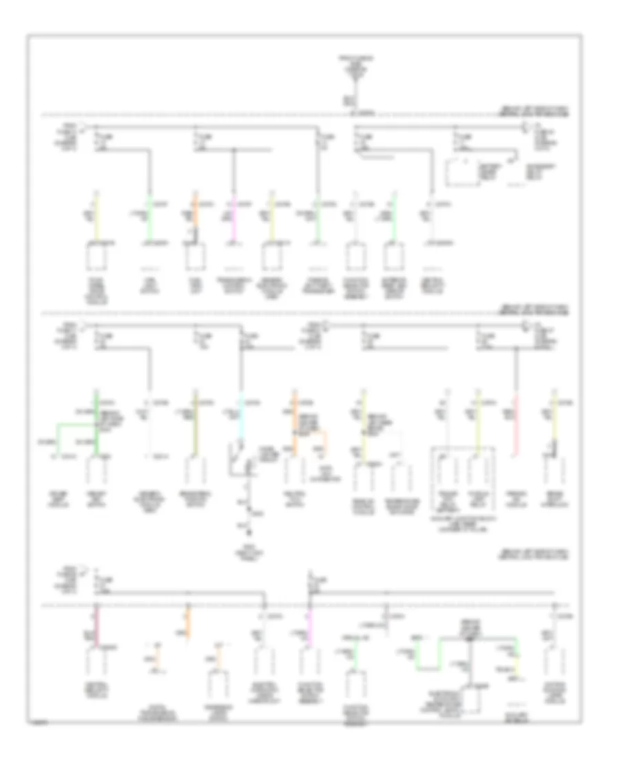 Power Distribution Wiring Diagram Early Production 4 of 4 for Mercury Mountaineer 2002