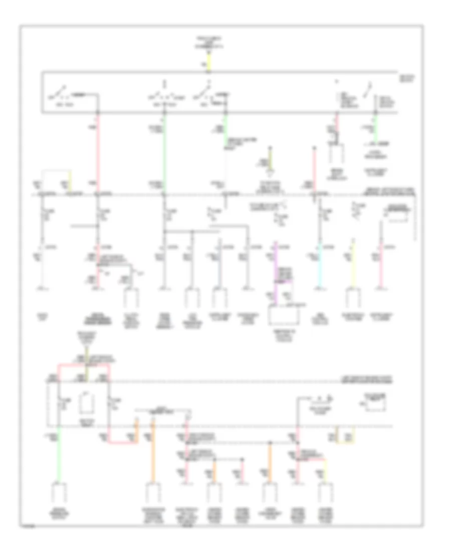 Power Distribution Wiring Diagram Late Production 2 of 4 for Mercury Mountaineer 2002