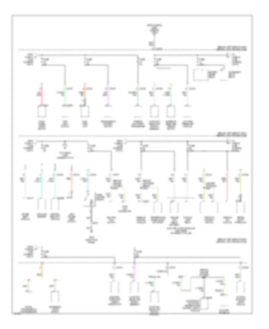 Power Distribution Wiring Diagram Late Production 4 of 4 for Mercury Mountaineer 2002