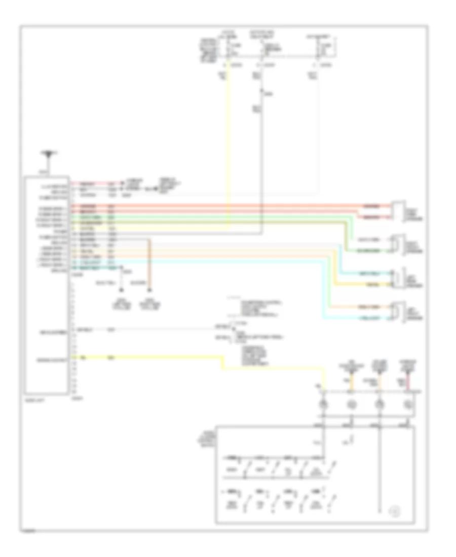 Base Radio Wiring Diagram, Late Production for Mercury Mountaineer 2002
